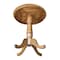 International Concepts Round 30 in Round Top Pedestal Table, 34.9 inH, Pecan, 30 W, 30 L, 35.1 in H, Wood, Pecan K59-30RT-6B - alternate 3